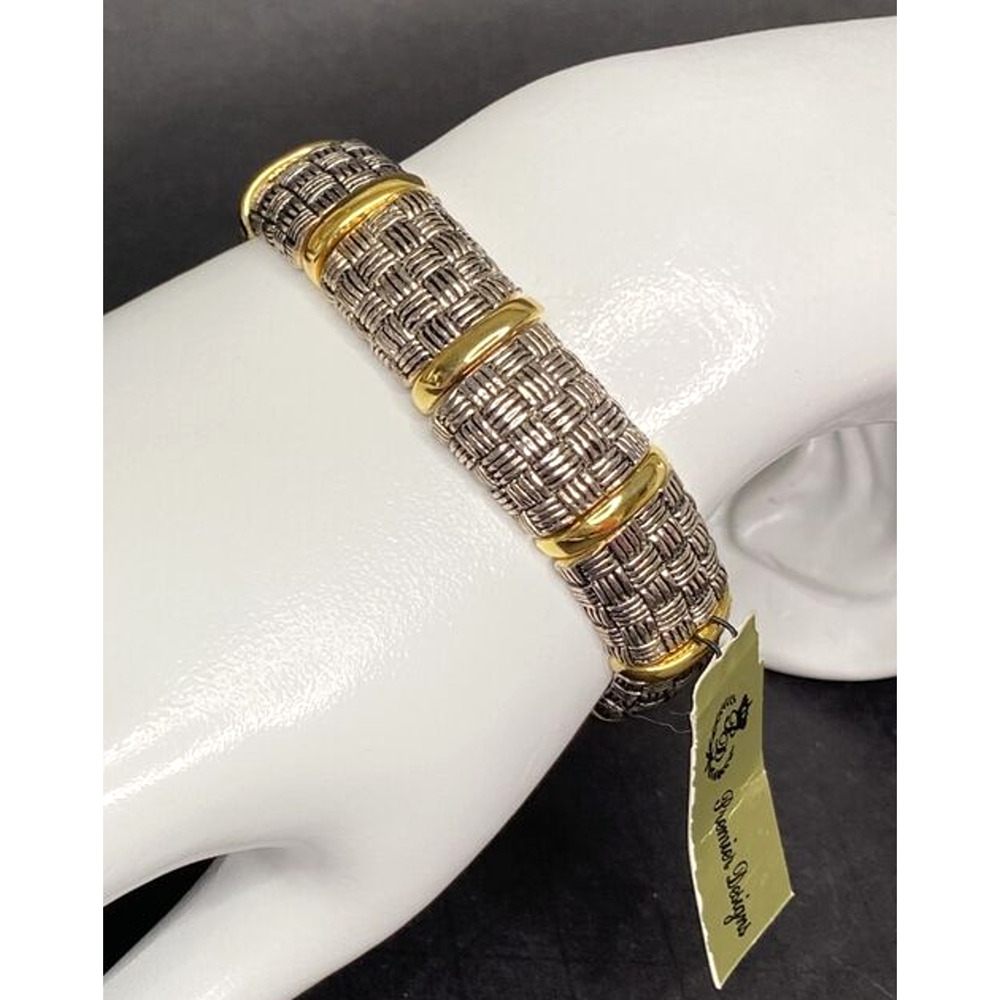 Premier Designs Jewelry ""Quicken" Gold & Silver Tone Bracelet SKU PD16
